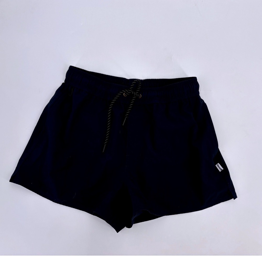 Birdwell Beach Britches Mens Navy Blue Elastic Waist Board Shorts Size Small